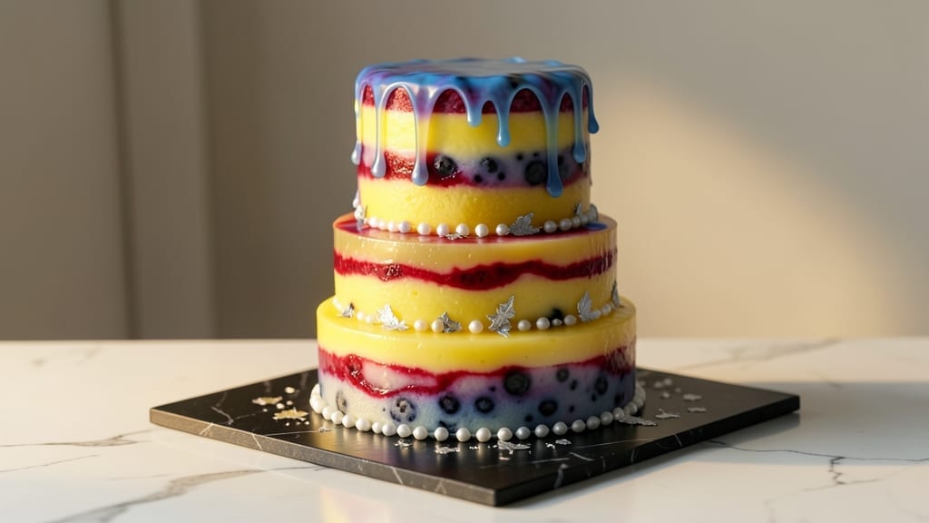 3D Jelly Cake Recipe: Stacked Layers of Wobbly Magic