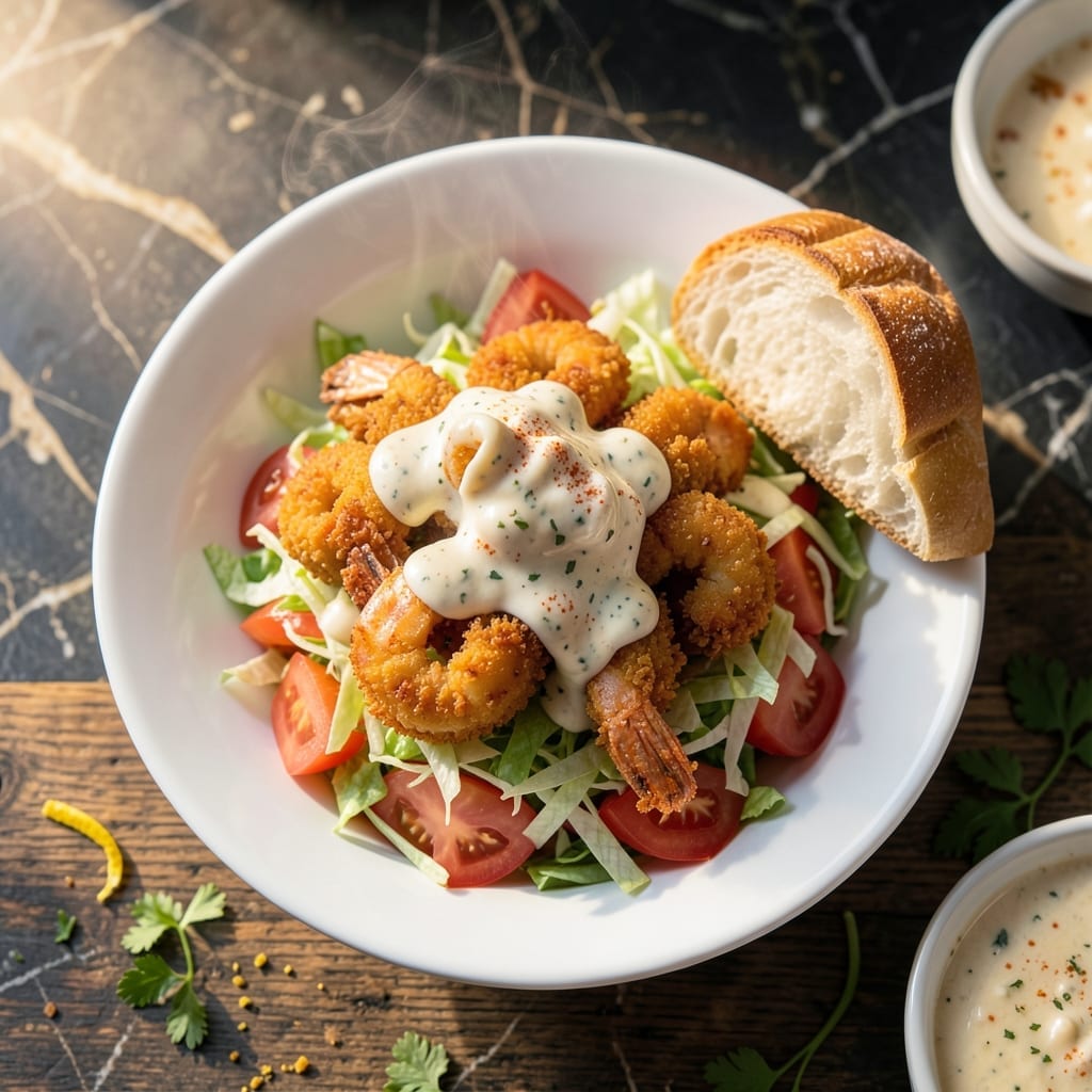 Recipe For Shrimp Po'boy: Crispy Breaded Shrimp With Remoulade Recipe For Shrimp Po'boy: Crispy Breaded Shrimp With Remoulade
