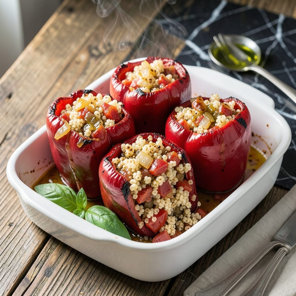 Stuffed Peppers Recipe Without Rice: Quinoa-Stuffed Colorful Medley