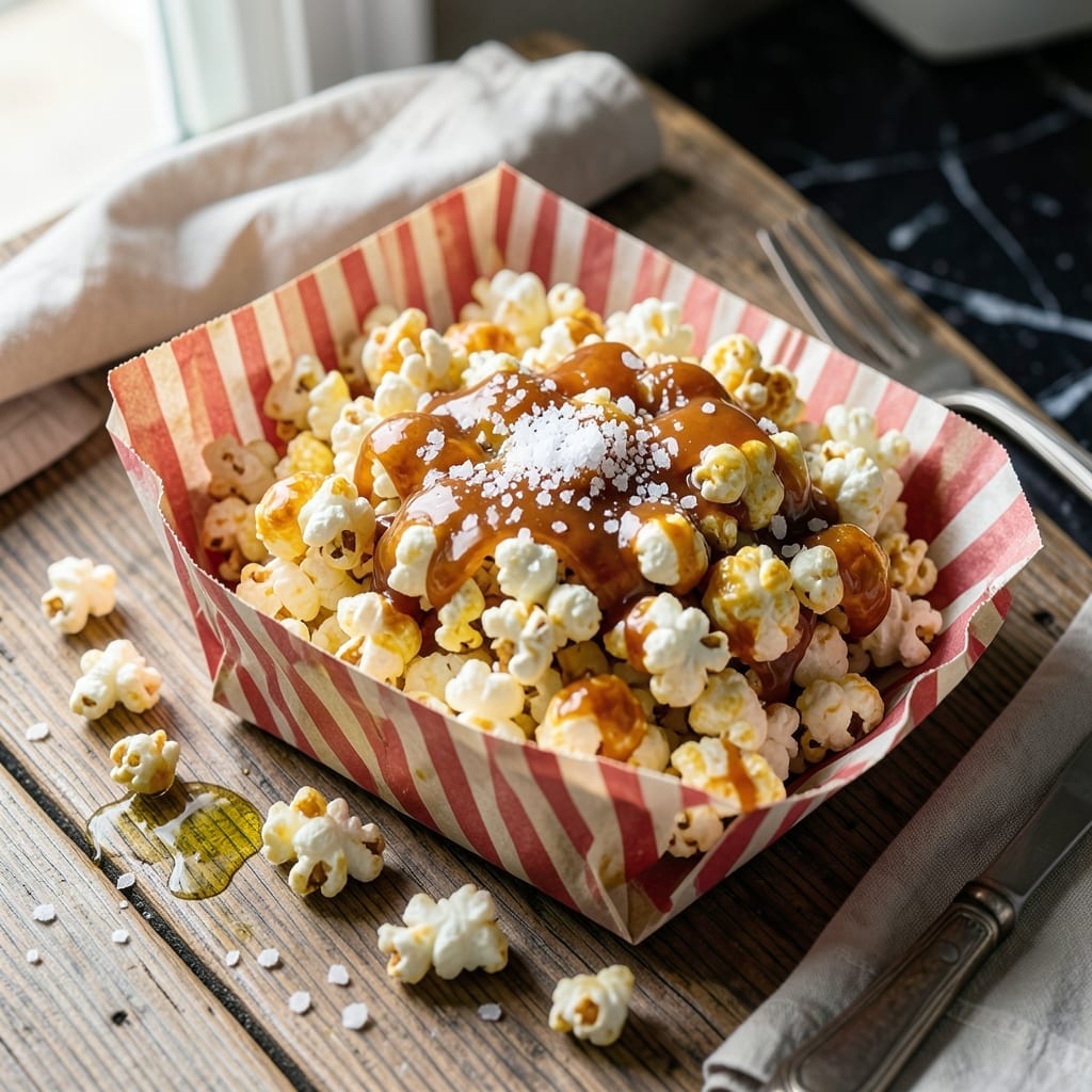 Recipe for Sweet and Salty Popcorn: Buttery Crunch With Sea Salt Finish Recipe for Sweet and Salty Popcorn: Buttery Crunch With Sea Salt Finish