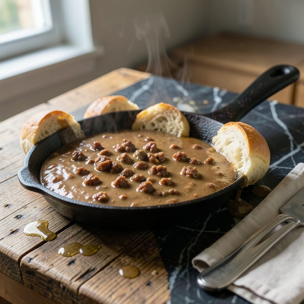 Easy Gravy Recipe for Biscuits and Gravy: Sausage-Infused Southern Classic Easy Gravy Recipe for Biscuits and Gravy: Sausage-Infused Southern Classic