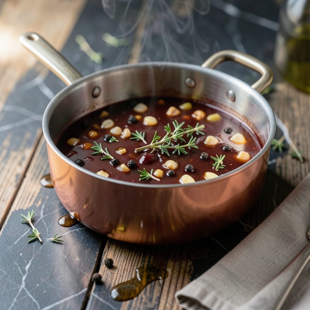Red Wine Demi Glace Recipe: French Reduction for Gourmet Dishes Red Wine Demi Glace Recipe: French Reduction for Gourmet Dishes