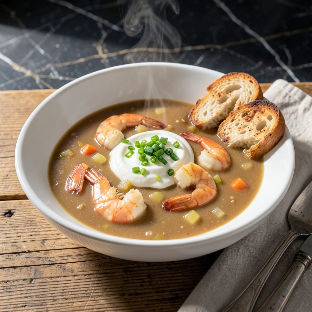 Shrimp Bisque Recipe Easy: Luxuriously Creamy With a Hint of Sherry Shrimp Bisque Recipe Easy: Luxuriously Creamy With a Hint of Sherry