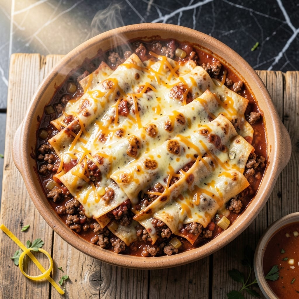 Recipe For Beef Enchiladas With Ground Beef