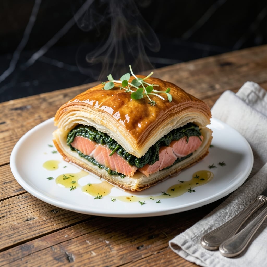Gordon Ramsay Salmon Wellington Recipe: Masterful Puff Pastry With Herb Crust Gordon Ramsay Salmon Wellington Recipe: Masterful Puff Pastry With Herb Crust
