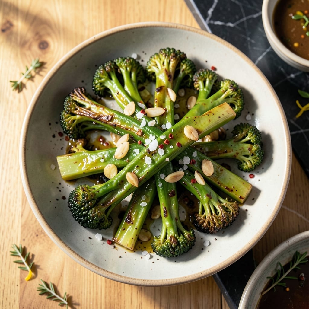 Roasted Broccoli Rabe Recipe: Bitter Greens with Garlicky Crunch