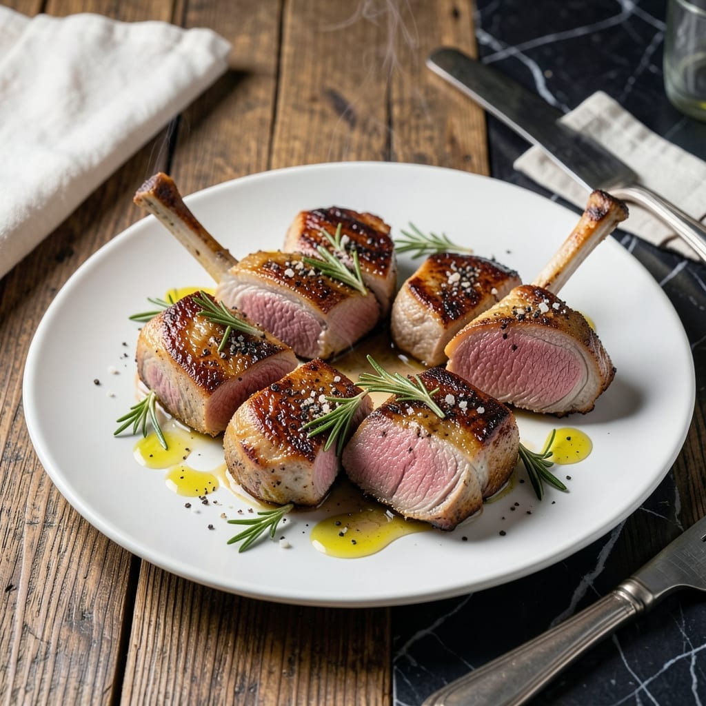 Veal Rib Chops Recipe: Pan-Seared With Rosemary Thyme Butter Veal Rib Chops Recipe: Pan-Seared With Rosemary Thyme Butter
