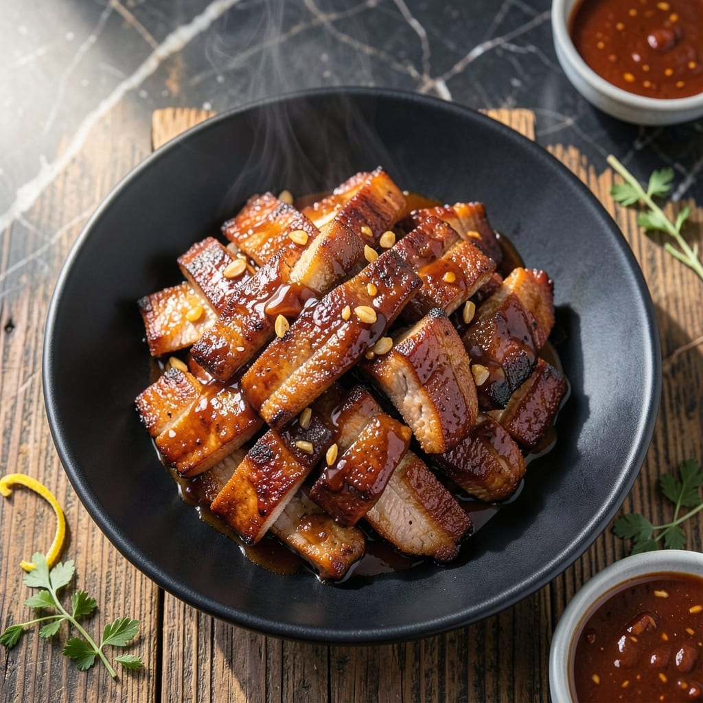 BBQ Pork Belly Recipe Air Fryer: Crispy Edges and Sticky Glaze in Minutes