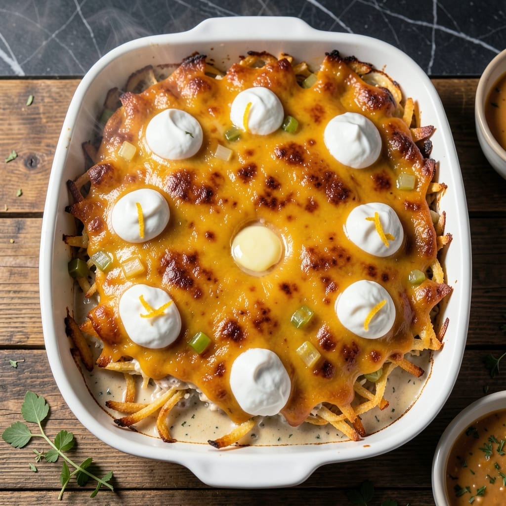 Potato O'Brien Casserole Recipe: Cheesy Hash Brown Bake Potato O'Brien Casserole Recipe: Cheesy Hash Brown Bake