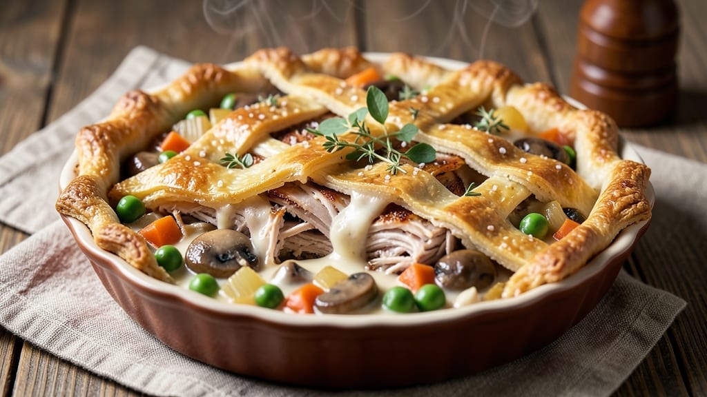 5 Star Turkey Pot Pie Recipe: One-Pan Golden Crust Over Savory Filling 5 Star Turkey Pot Pie Recipe: One-Pan Golden Crust Over Savory Filling