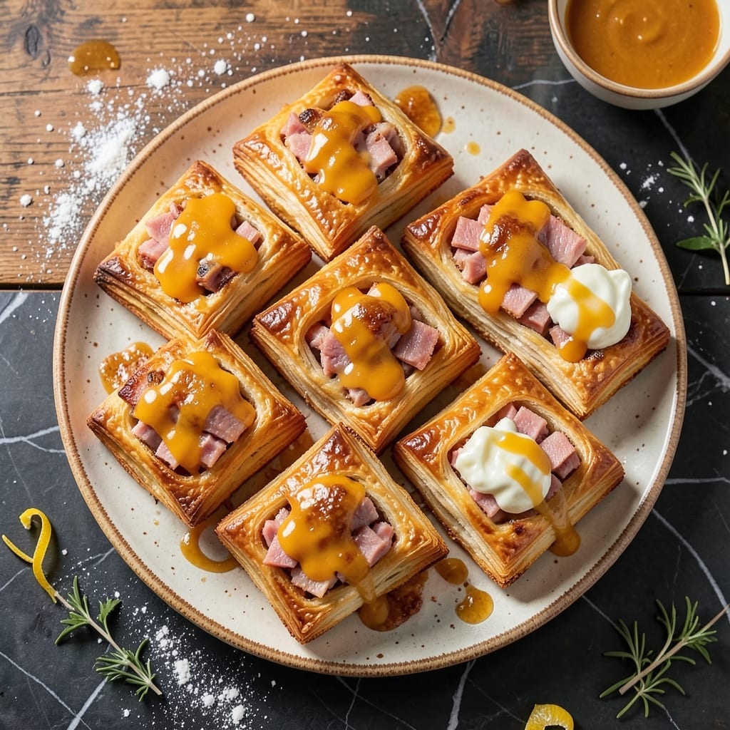 Ham Puffs Pampered Chef Recipe: Flaky Pastry With Savory Filling
