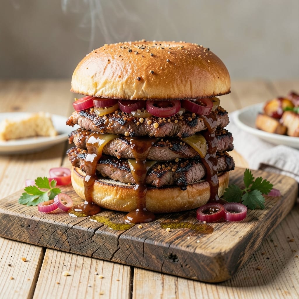 BBQ Brisket Sandwich Recipe Texas: Smoky Piled-High Masterpiece BBQ Brisket Sandwich Recipe Texas: Smoky Piled-High Masterpiece