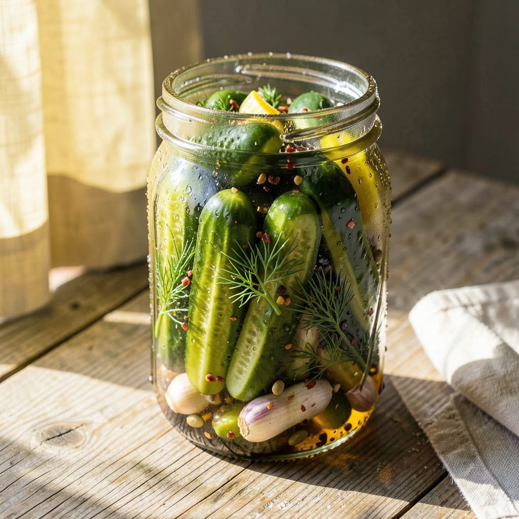 Amish Sweet Dill Pickles Recipe: Crunchy, Tangy Homemade Jars illustration with key details