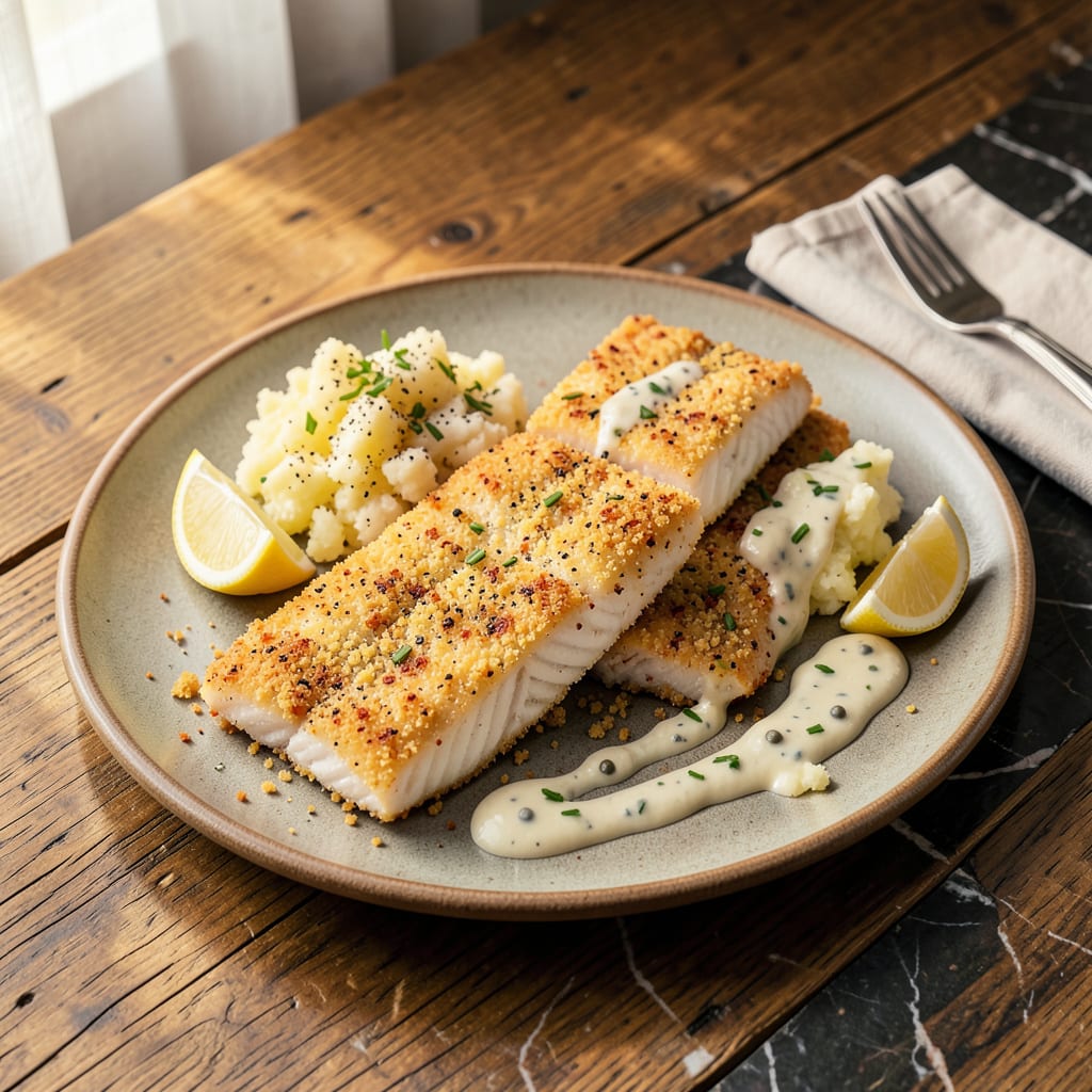 Andy’s Fish Breading Recipe: Crispy Golden Crust That Stays Put example with annotations
