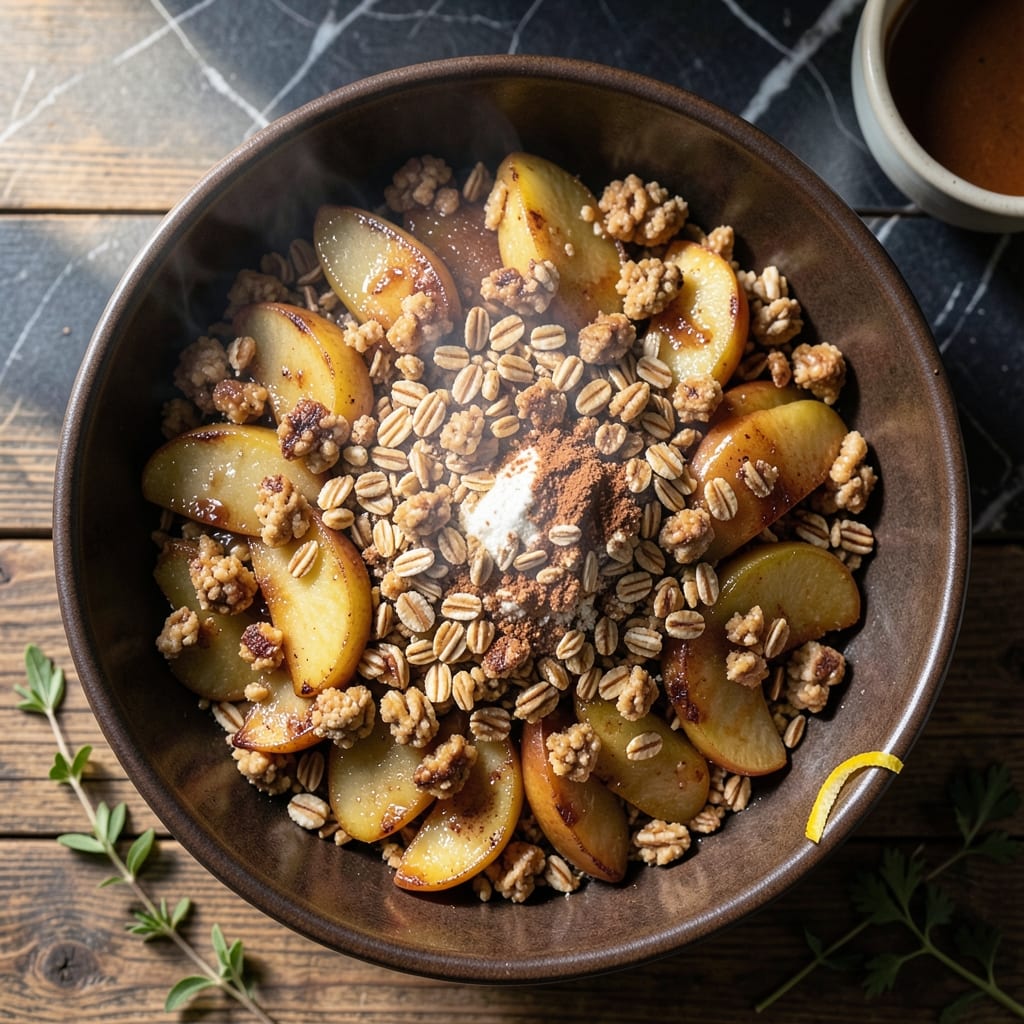 apple crisp recipe with oatmeal detailed visual guide