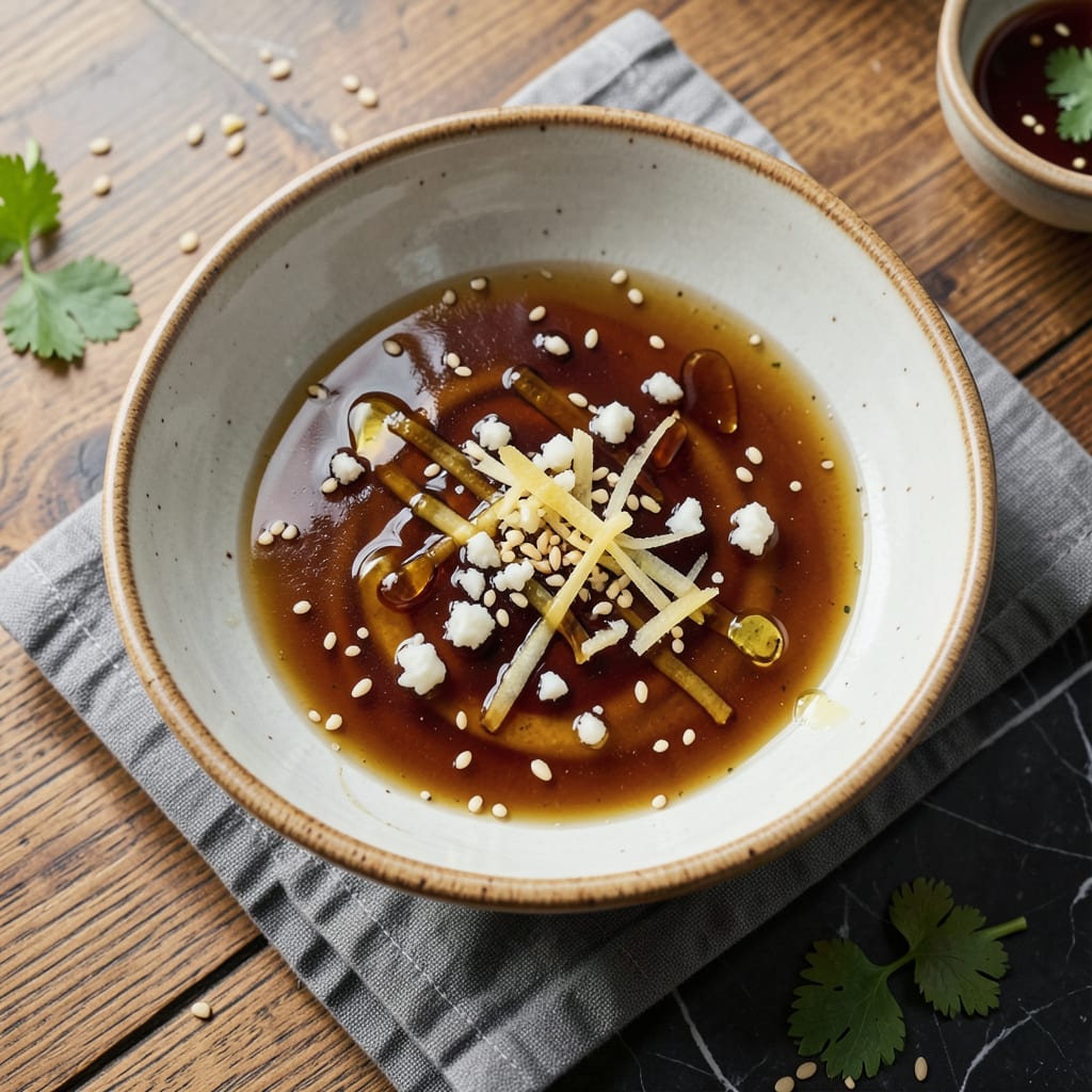asian salad dressing recipe example with annotations