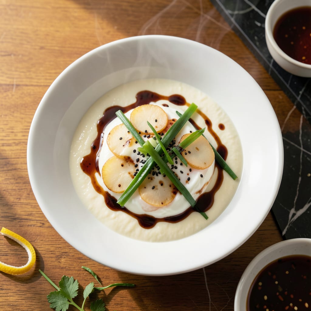 Asian Steamed Egg Recipe: Silky Smooth With Aromatic Ginger illustration with key details