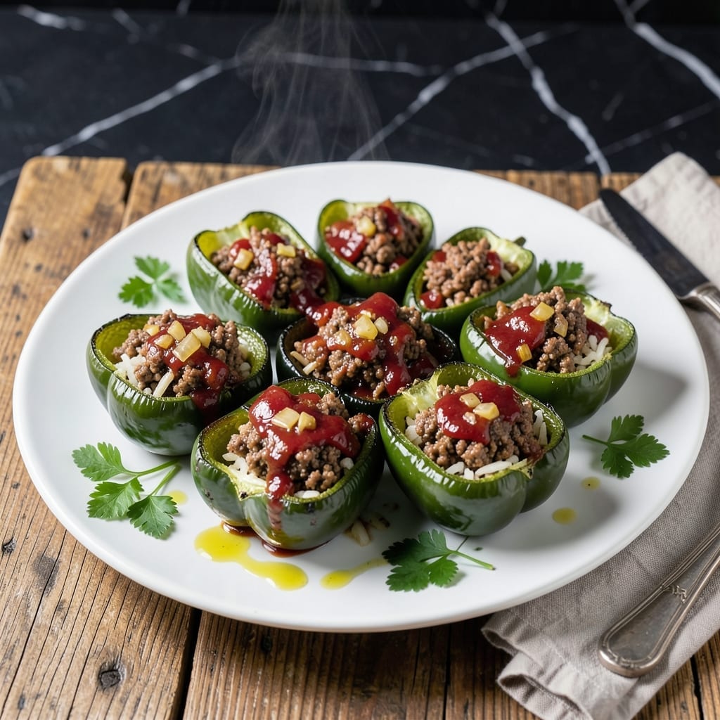 Recipe For Stuffed Green Peppers With Ground Beef And Rice: Classic Comfort With Savory Filling