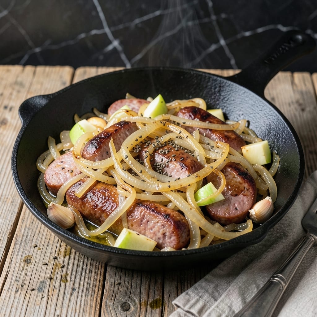 Recipe Kielbasa and Sauerkraut: Smoky Polish Tradition Simmered to Perfection