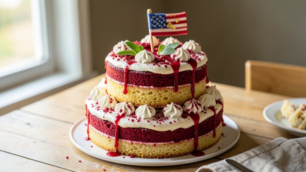 4th of July Firecracker Cake Recipe: Sparkling Red, White, and Blue Layers