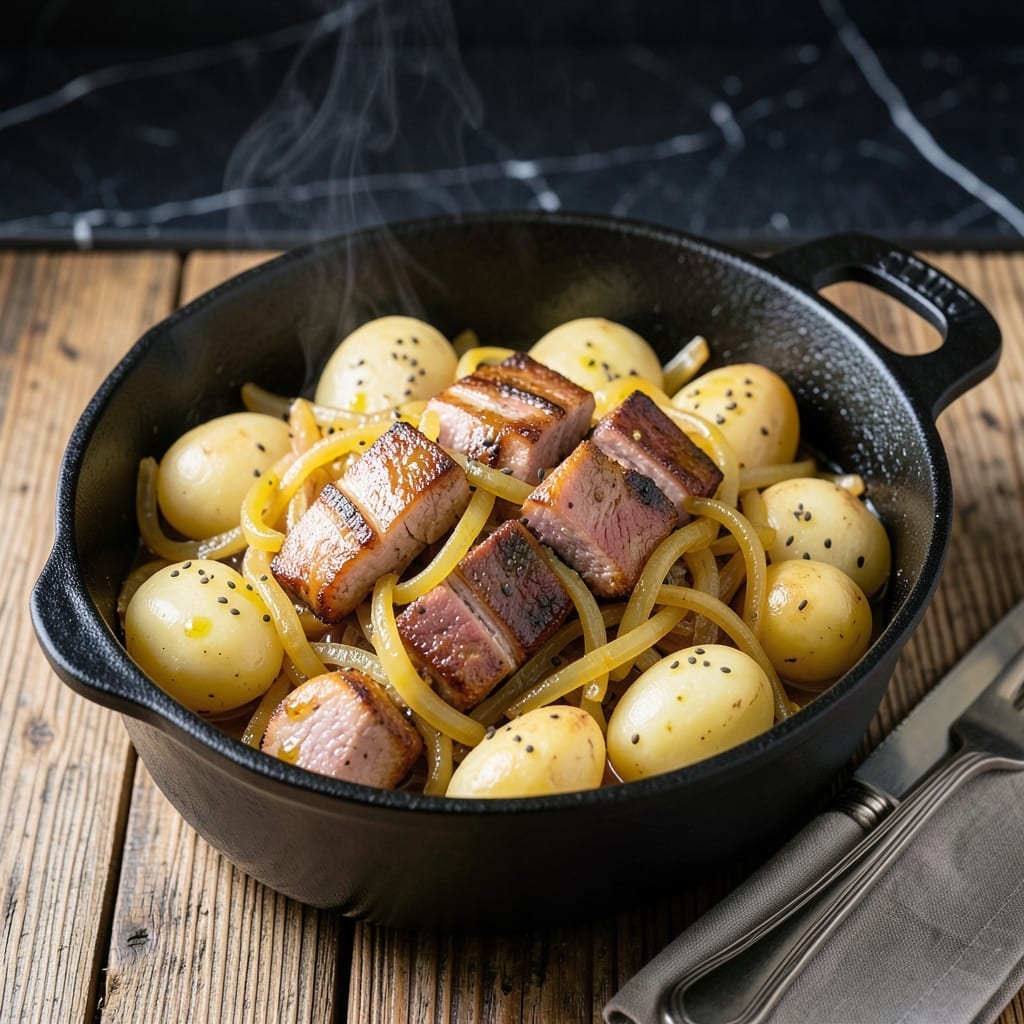 Ham Sauerkraut and Potatoes Recipe: One-Pot German-Style Comfort