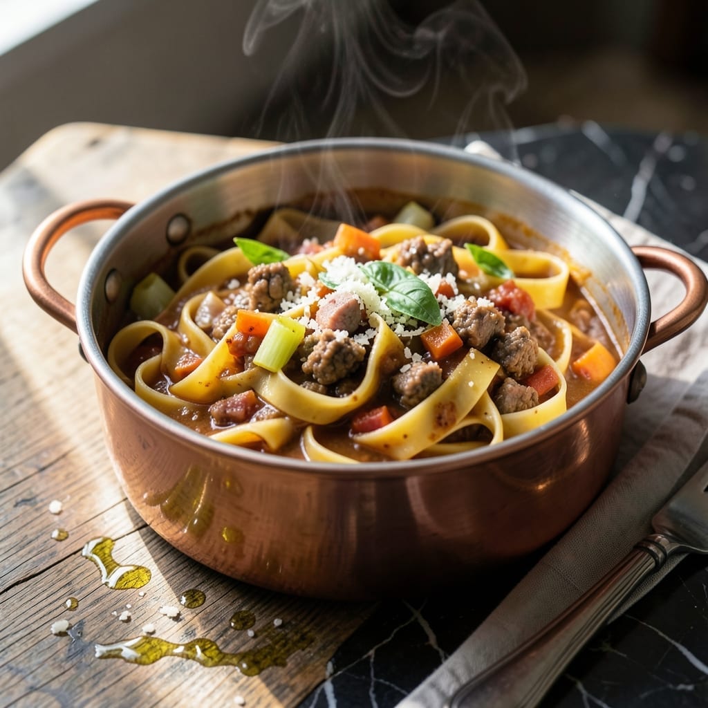 Recipe for Authentic Italian Bolognese Sauce: Slow-Simmered Ragù with Rich Meat Depth