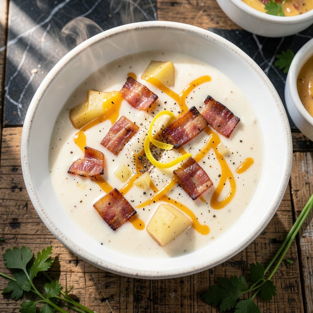 McAlister's Country Potato Soup Recipe: Loaded With Bacon and Cheddar McAlister's Country Potato Soup Recipe: Loaded With Bacon and Cheddar