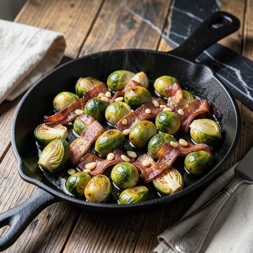 Best Brussels Sprouts and Bacon Recipe: Smoky Crispy Bites in One Pan Best Brussels Sprouts and Bacon Recipe: Smoky Crispy Bites in One Pan