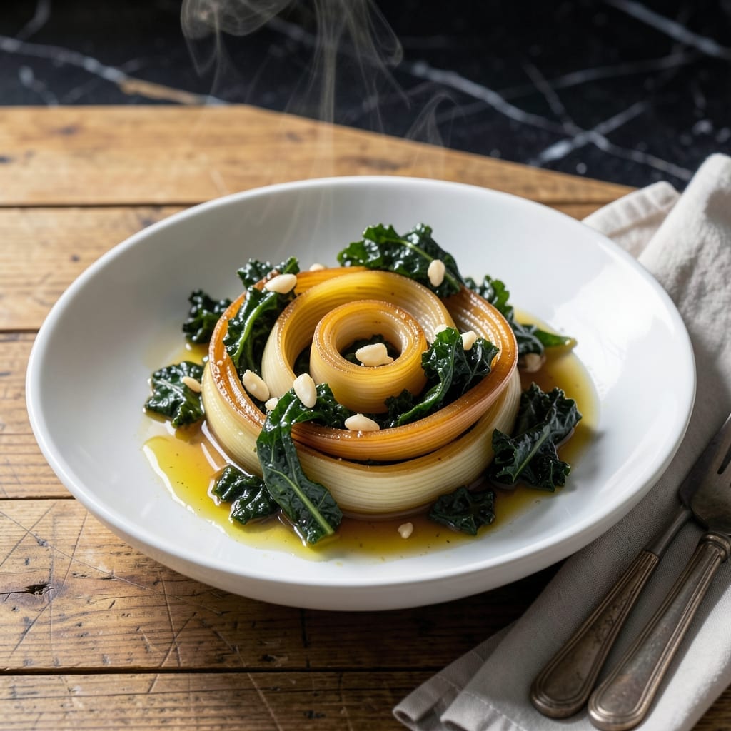 Leek and Kale Recipe: Earthy Greens With Garlicky Depth