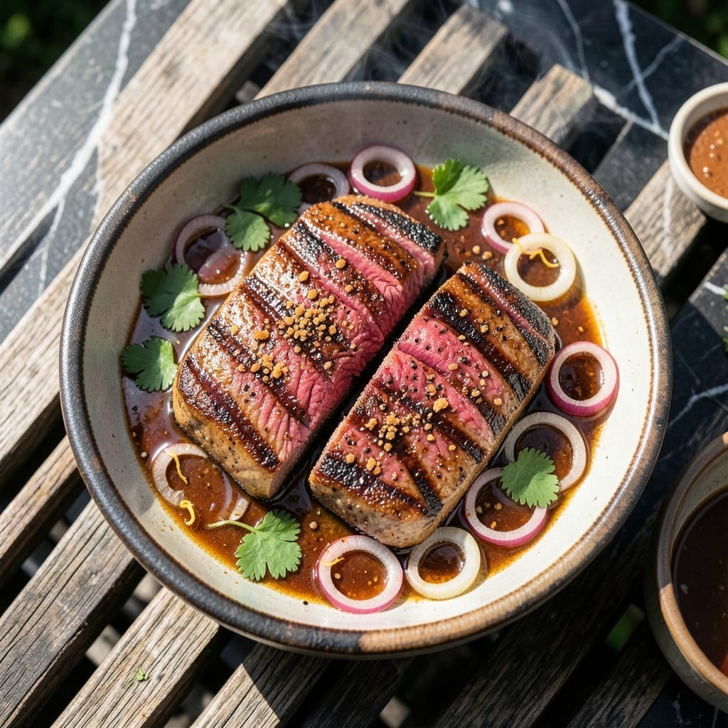 BBQ Tuna Steak Recipe Grill: Charred Edges With Bold Spice Rub