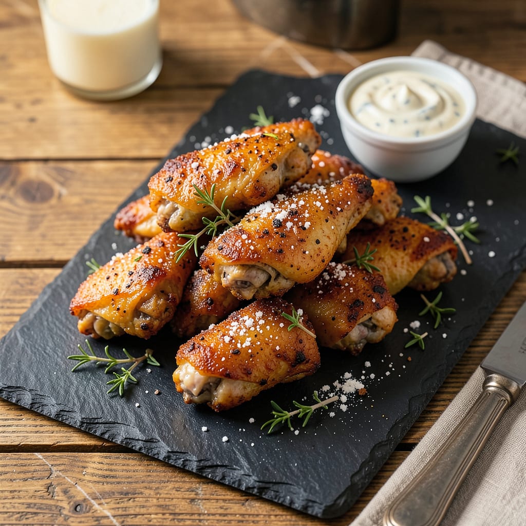Baked Chicken Wings Recipe With Baking Powder: Extra Crispy Oven Magic example with annotations