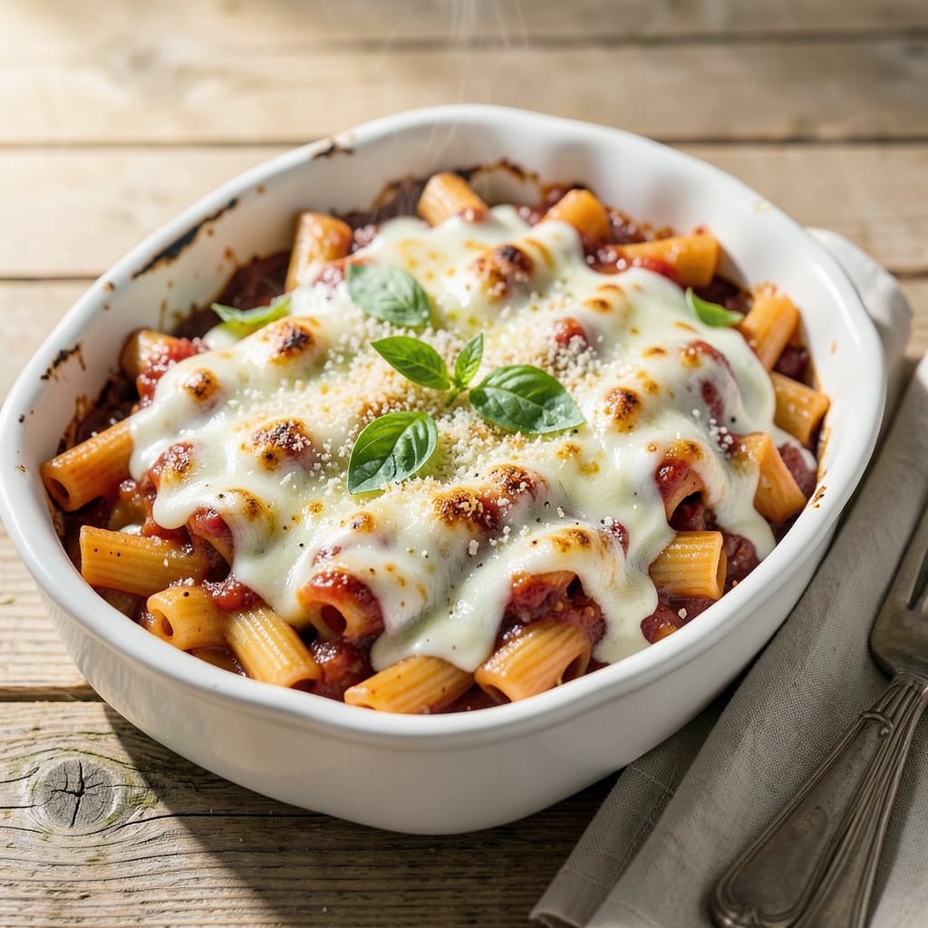 Complete Baked Ziti Recipe Ina Garten: Creamy Layers With Perfect Cheese Pull overview image
