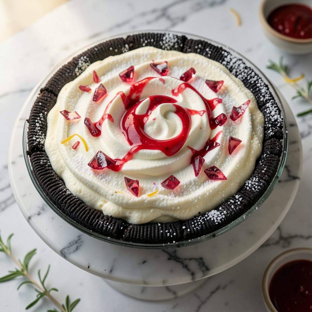 Complete Bakers Square Candy Cane Pie Recipe: Festive Peppermint Cream Delight overview image