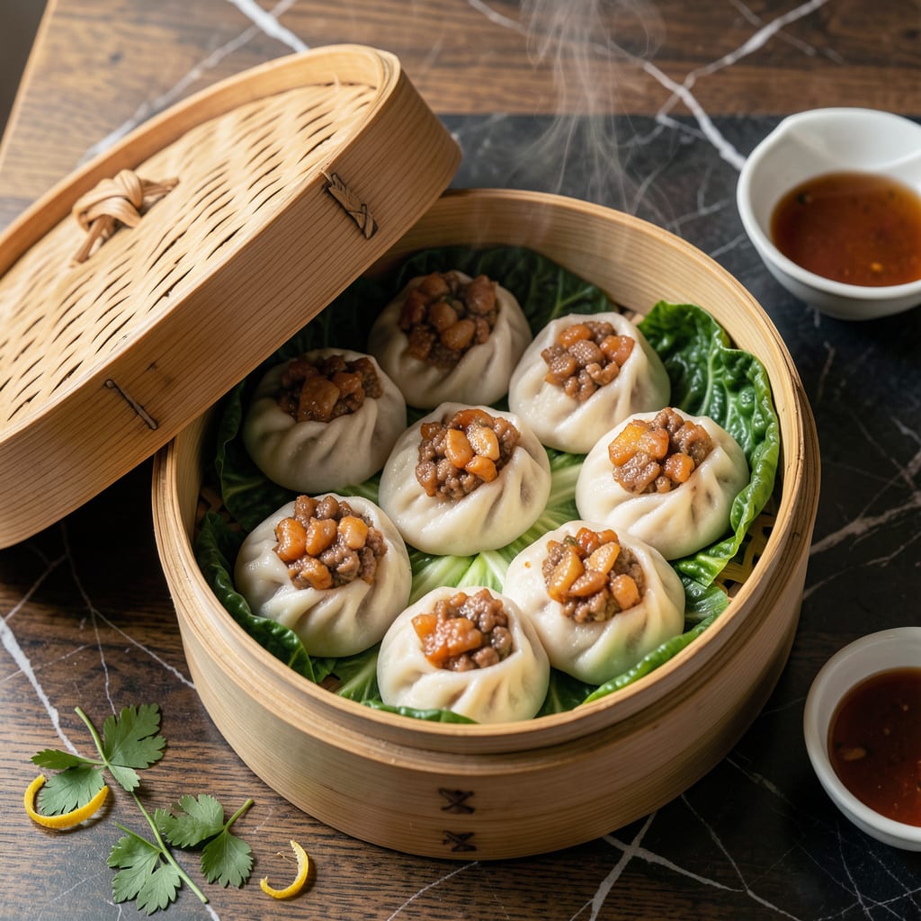 Visual representation of Bamboo Steamer Recipe: Authentic Asian Inspired Dim Sum at Home