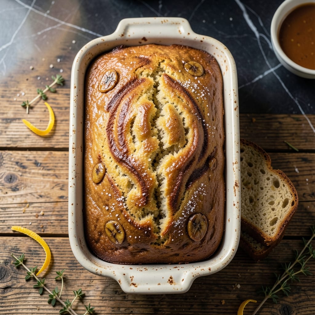Comprehensive banana bread recipe without butter visual reference