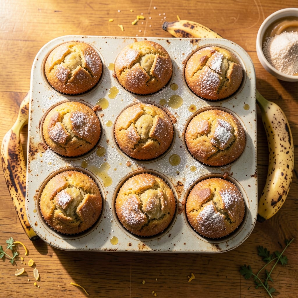 Complete Banana Muffins Recipe Eggless: Moist Bites With Walnut Crunch overview image