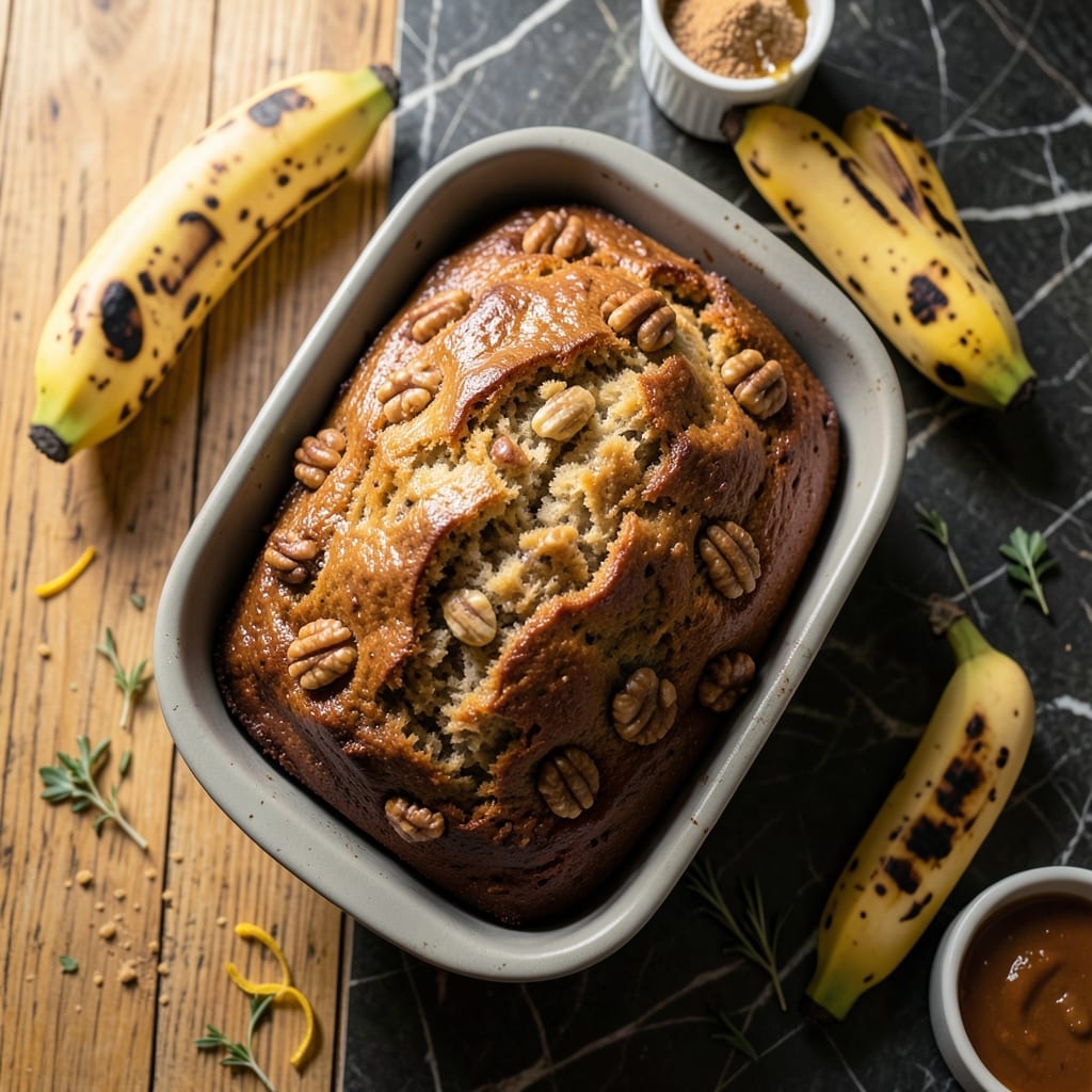 Banana Nut Bread Recipe Moist: Walnut-Studded Loaf With Caramelized Sweetness Banana Nut Bread Recipe Moist: Walnut-Studded Loaf With Caramelized Sweetness