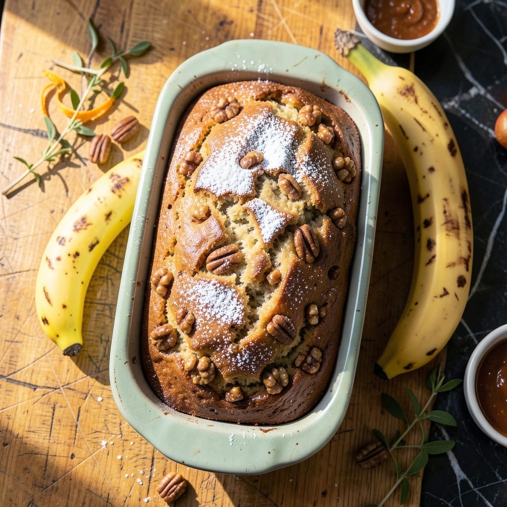 Banana Nut Bread Recipe Without Baking Soda: Moist Loaf With Walnut Crunch Banana Nut Bread Recipe Without Baking Soda: Moist Loaf With Walnut Crunch