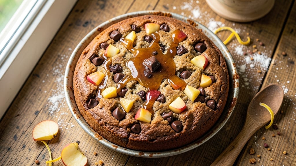 3-Ingredient Apple Chocolate Cake Recipe: Fudgy Layers and Caramelized Apples