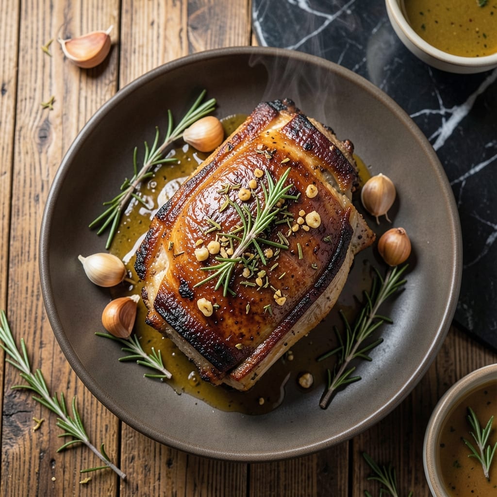 Pork Rib Roast Recipe: Garlic-Rosemary Crust With Juicy Slices Pork Rib Roast Recipe: Garlic-Rosemary Crust With Juicy Slices