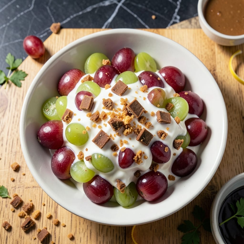Grape Salad Recipe With Butterfingers: Sweet Crunch Meets Creamy Bliss Grape Salad Recipe With Butterfingers: Sweet Crunch Meets Creamy Bliss