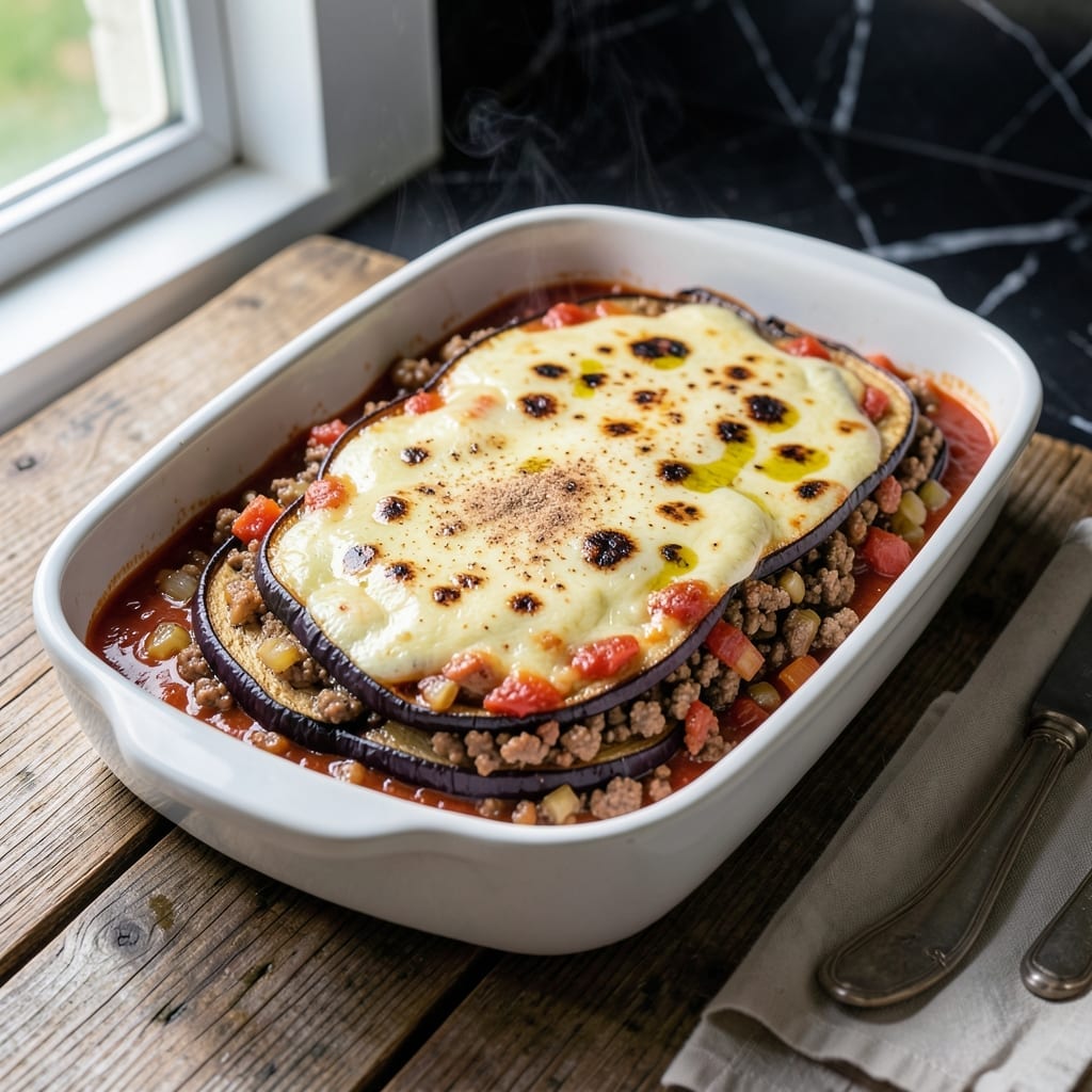 Jamie Oliver's Moussaka Recipe: Layered Mediterranean Comfort With Béchamel Jamie Oliver's Moussaka Recipe: Layered Mediterranean Comfort With Béchamel