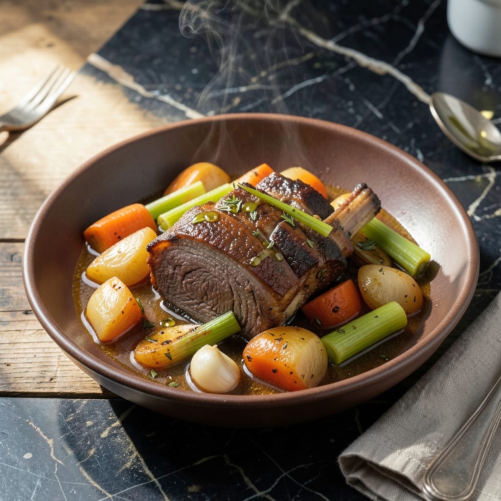 Beef Shank Recipe Slow Cooker: Hands Off Fall Off The Bone Richness illustration with key details