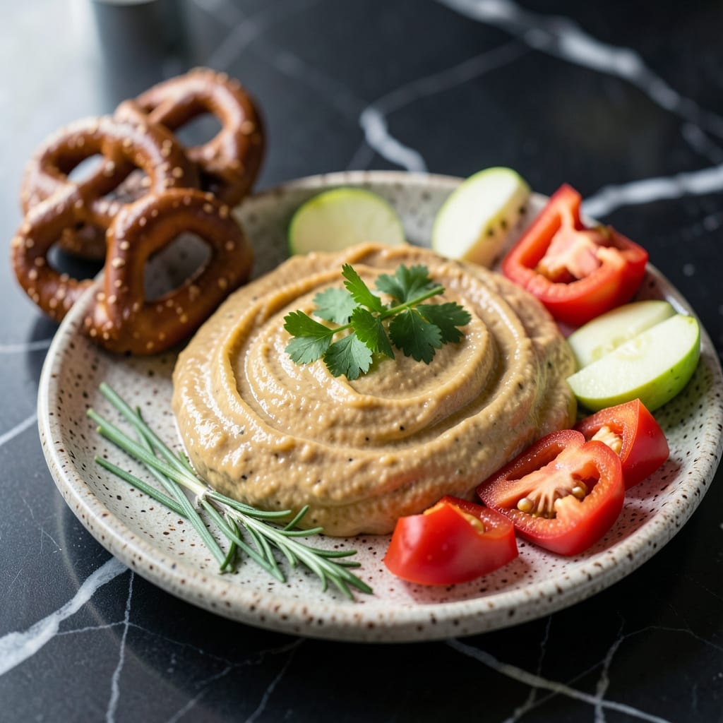 Visual representation of Beer Cheese Dip Recipe for Pretzels: Sharp Cheddar and Lager Fusion