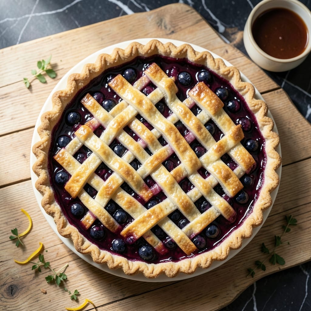 Blueberry Pie Recipe With Canned Filling: Bakery-Style Lattice Top