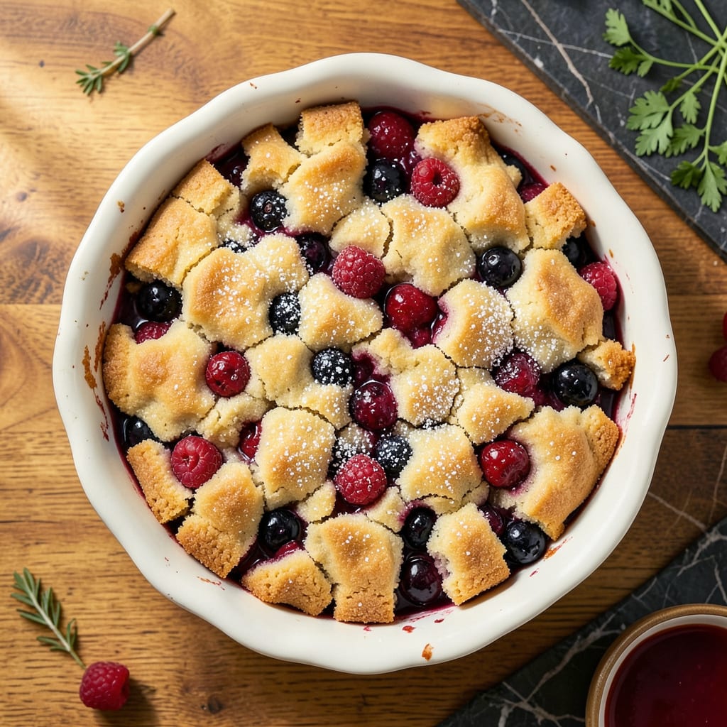 Visual representation of Bisquick Berry Cobbler Recipe: Warm, Buttery Comfort in 40 Minutes