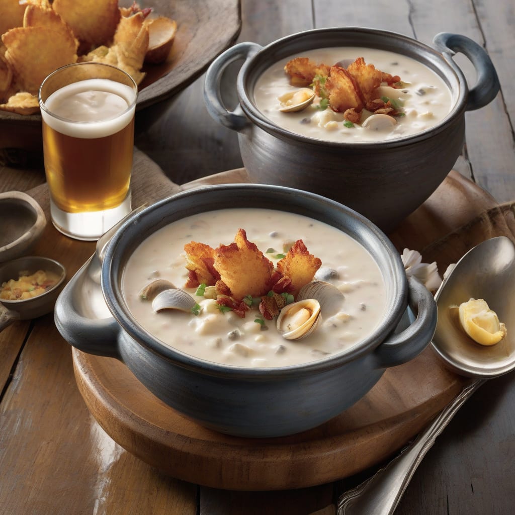 BJ's Clam Chowder Recipe: Creamy New England Classic in a Bowl example with annotations