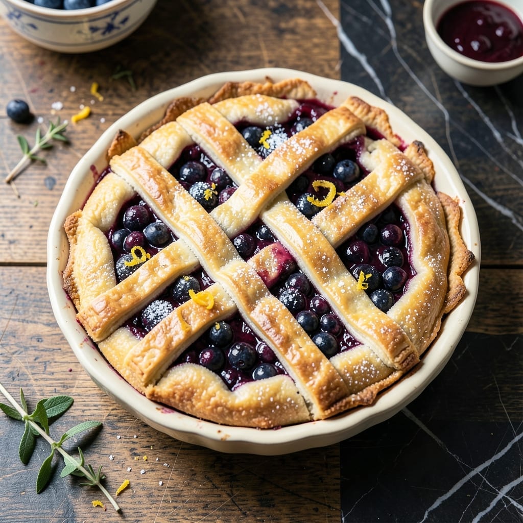 Blueberry Pie Recipe Using Frozen Blueberries: Bursting Berry Flavor in a Flaky Crust