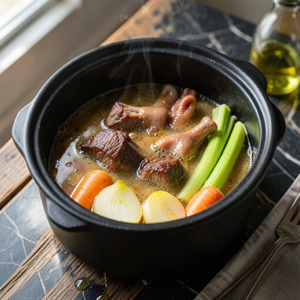 Comprehensive Bone Broth Recipe Slow Cooker: Nutrient Rich Elixir in 12 Hours visual reference