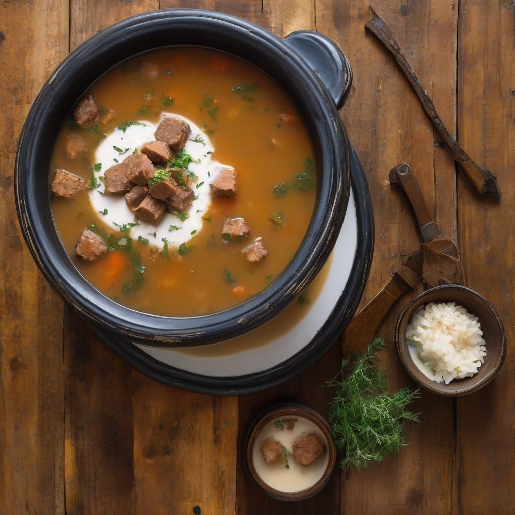 Boudin Soup Recipe: Creamy Cajun Comfort in a Bowl example with annotations